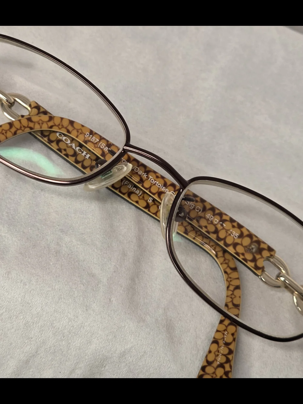 Coach Women’s Brown Signature Pattern Reading Glasses